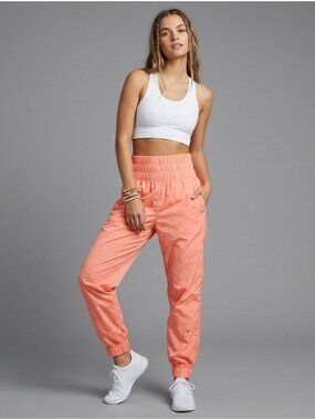 Free People FP Movement Coral Smocked Waist Jogger Pants XS